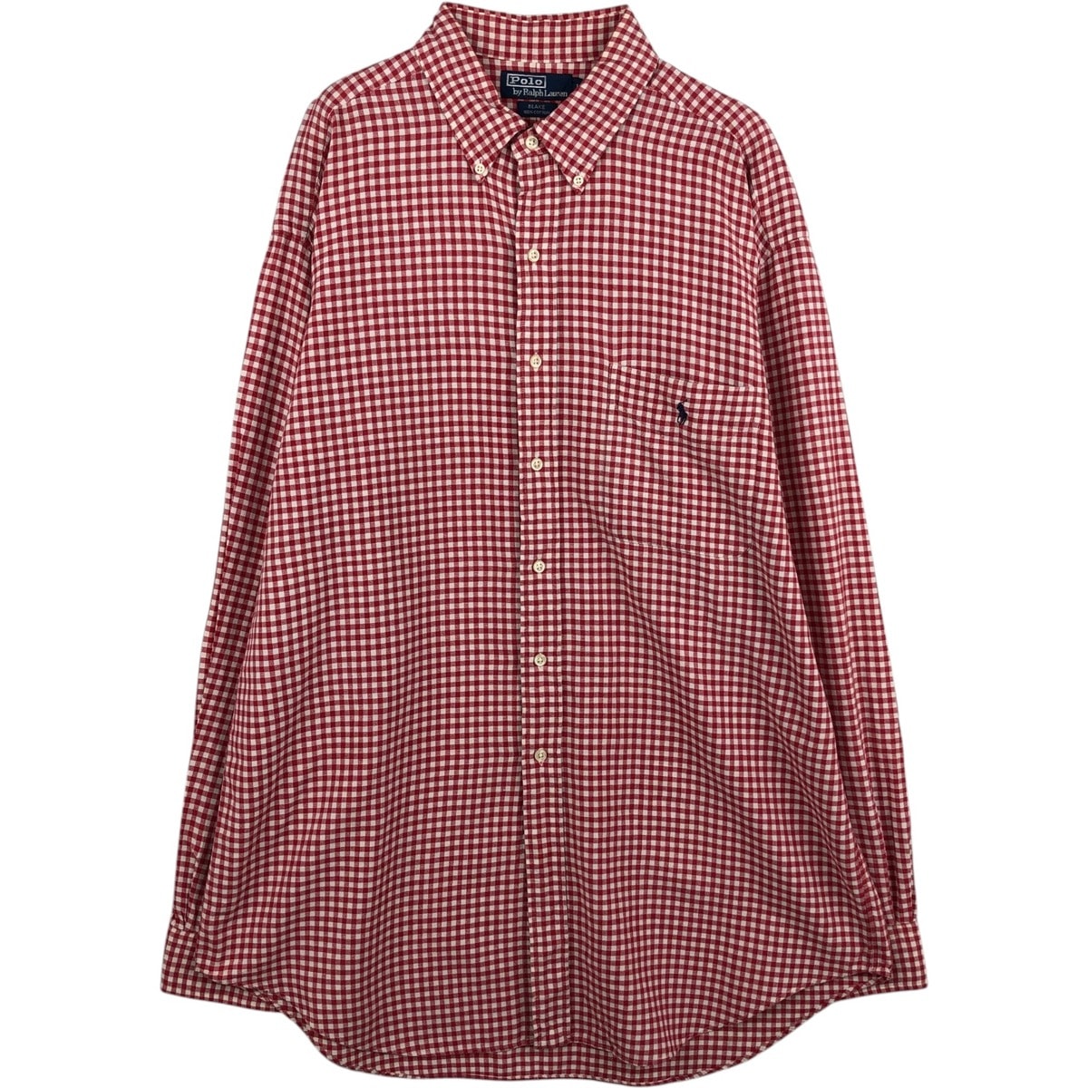 古着 ラルフローレン Ralph Lauren BLAKE ギンガムチェック 長袖 ボタンダウンチェックシャツ メンズL相当/eaa634493