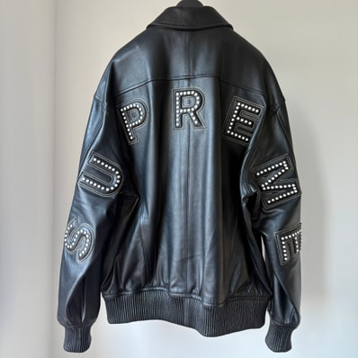 Supreme Studded Arc Logo Leather Jacket Supreme Studded Arc Logo Leather Jacket