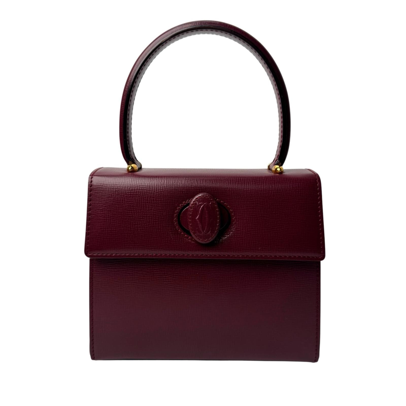 カルティエ Cartier マストライン ターンロック ミニハンドバッグ レディース