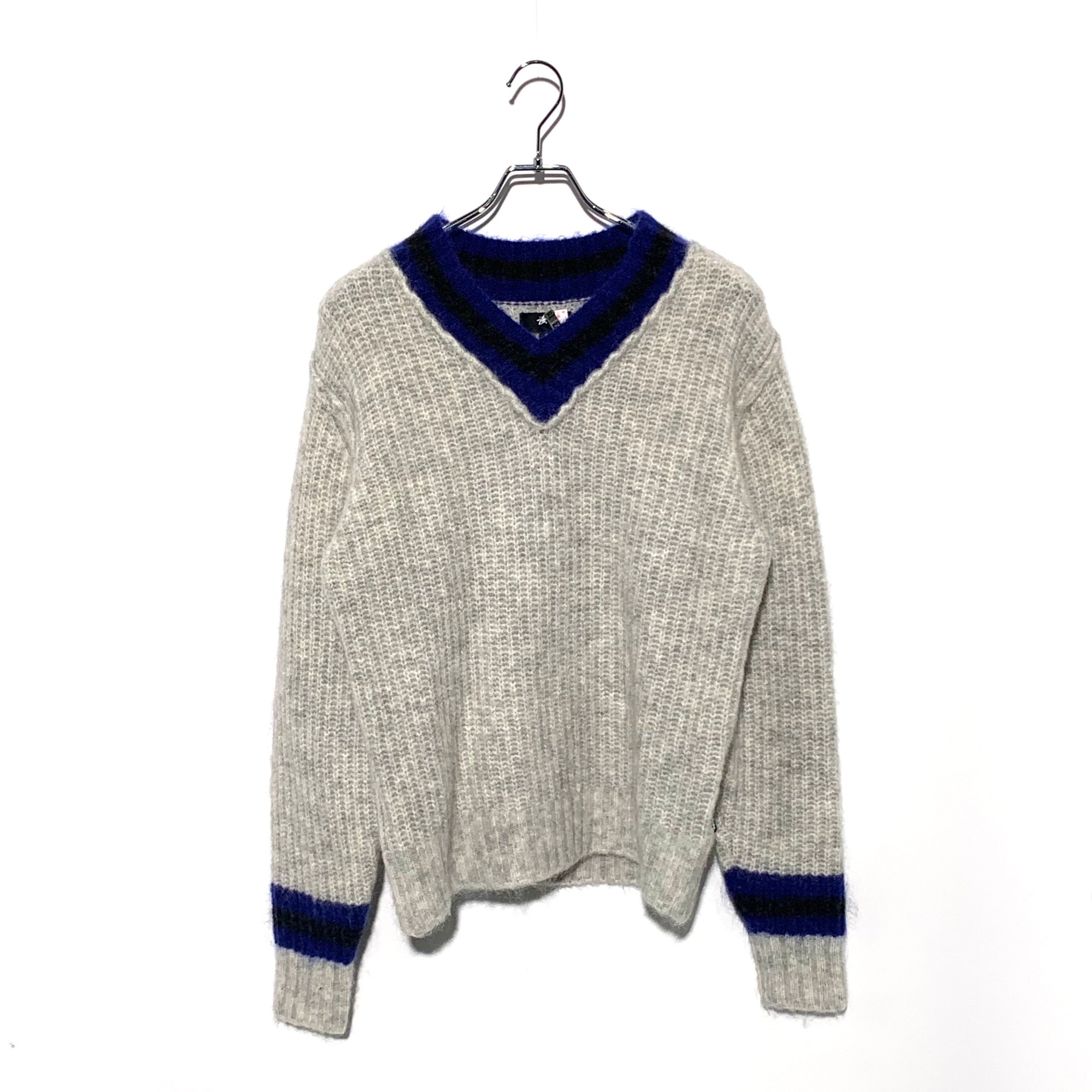 Stussy Mohair Tennis Sweater "Ash" 117142