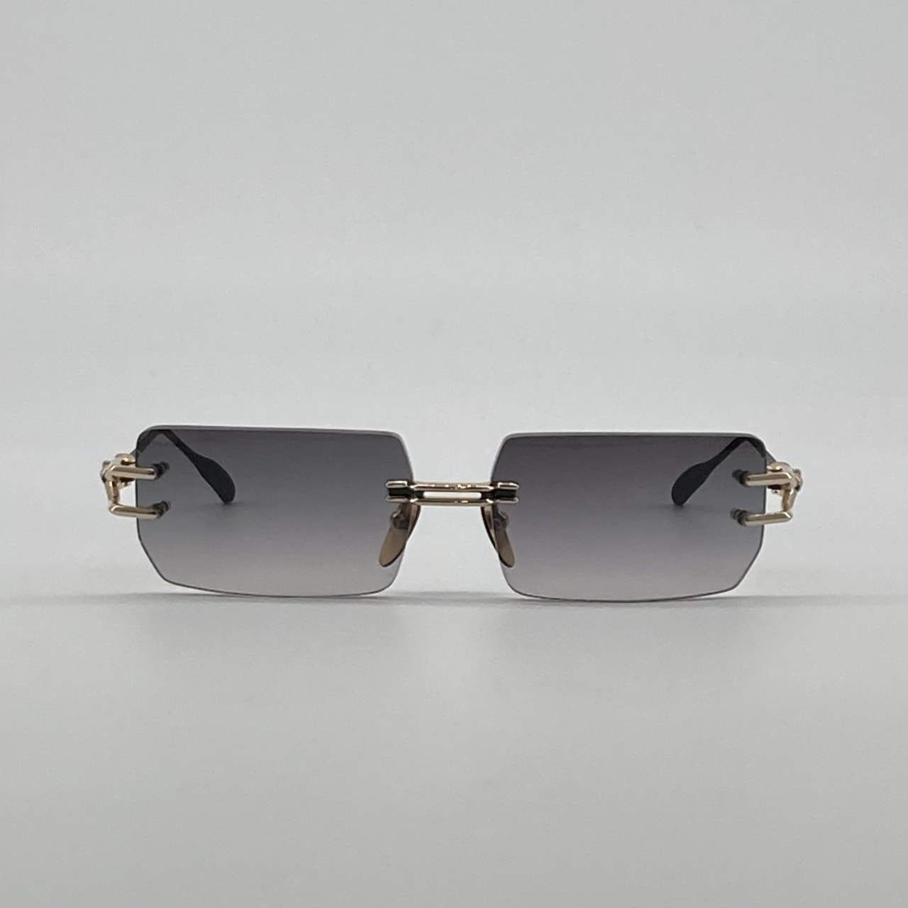 CHROME HEARTS(クロムハーツ) LORDIE リムレス スクエア アイウェア 眼鏡 56□15-134 サングラス ブラック/ゴールド