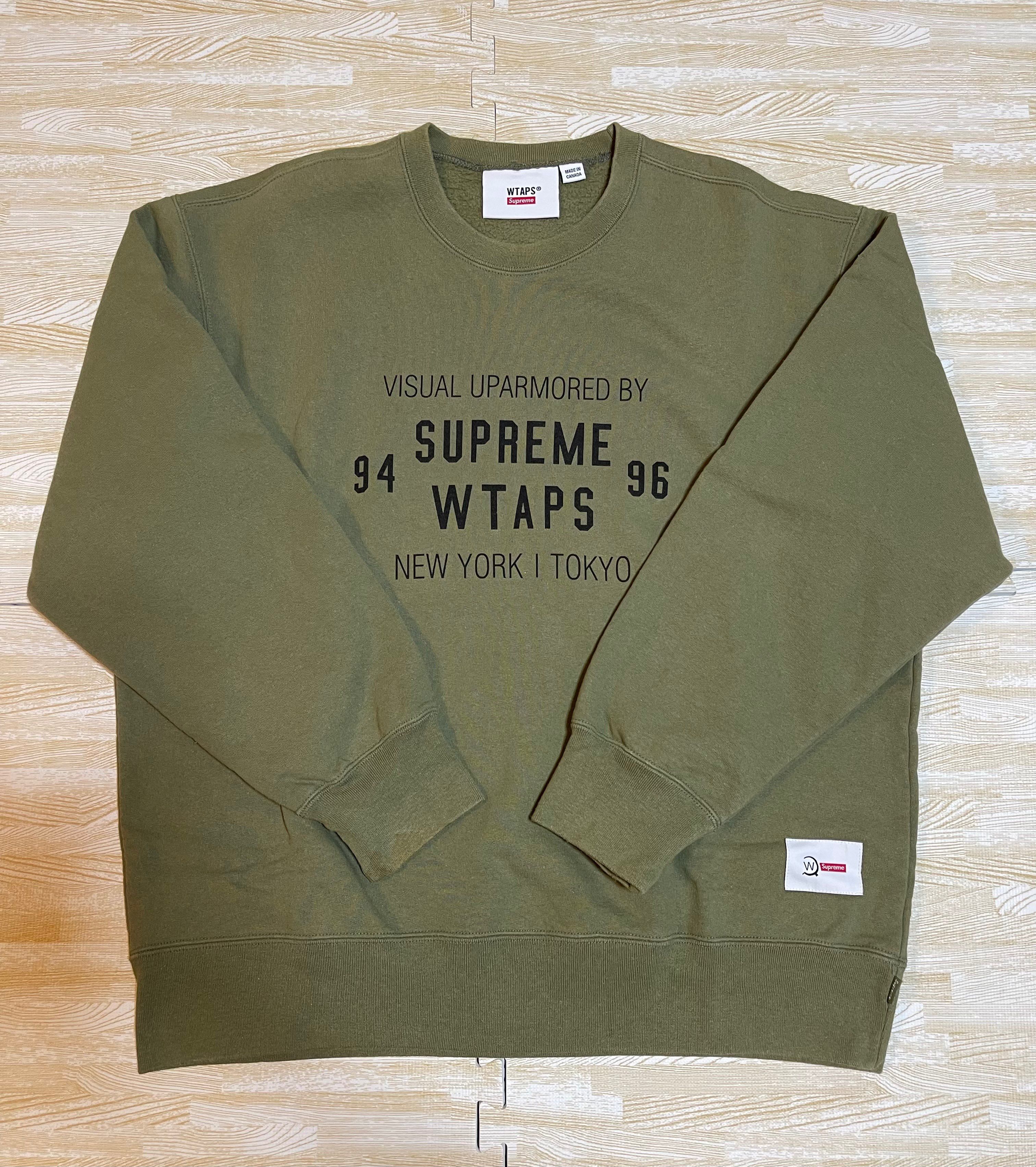 Supreme / WTAPS Crewneck "Light Olive"