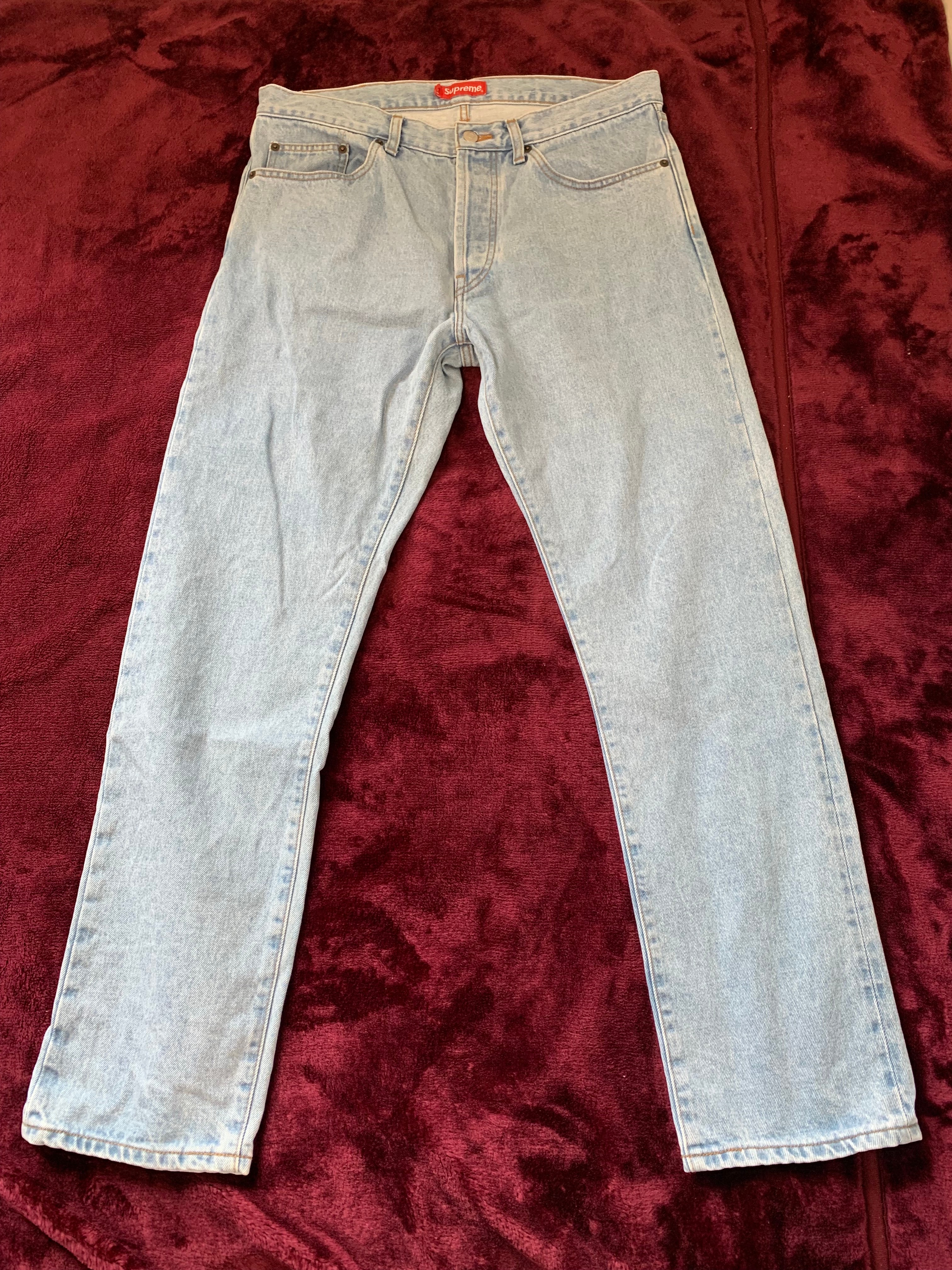 Supreme Stone Washed Slim Jean "Stone Washed Indigo"