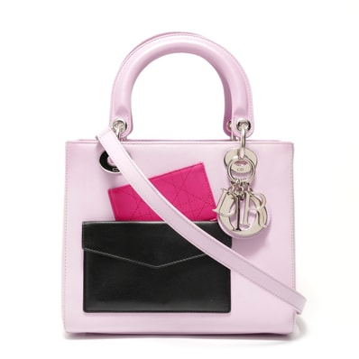 ディオール Dior 2014年製 レディディオール ポケット 2WAY ハンドバッグ【中古】