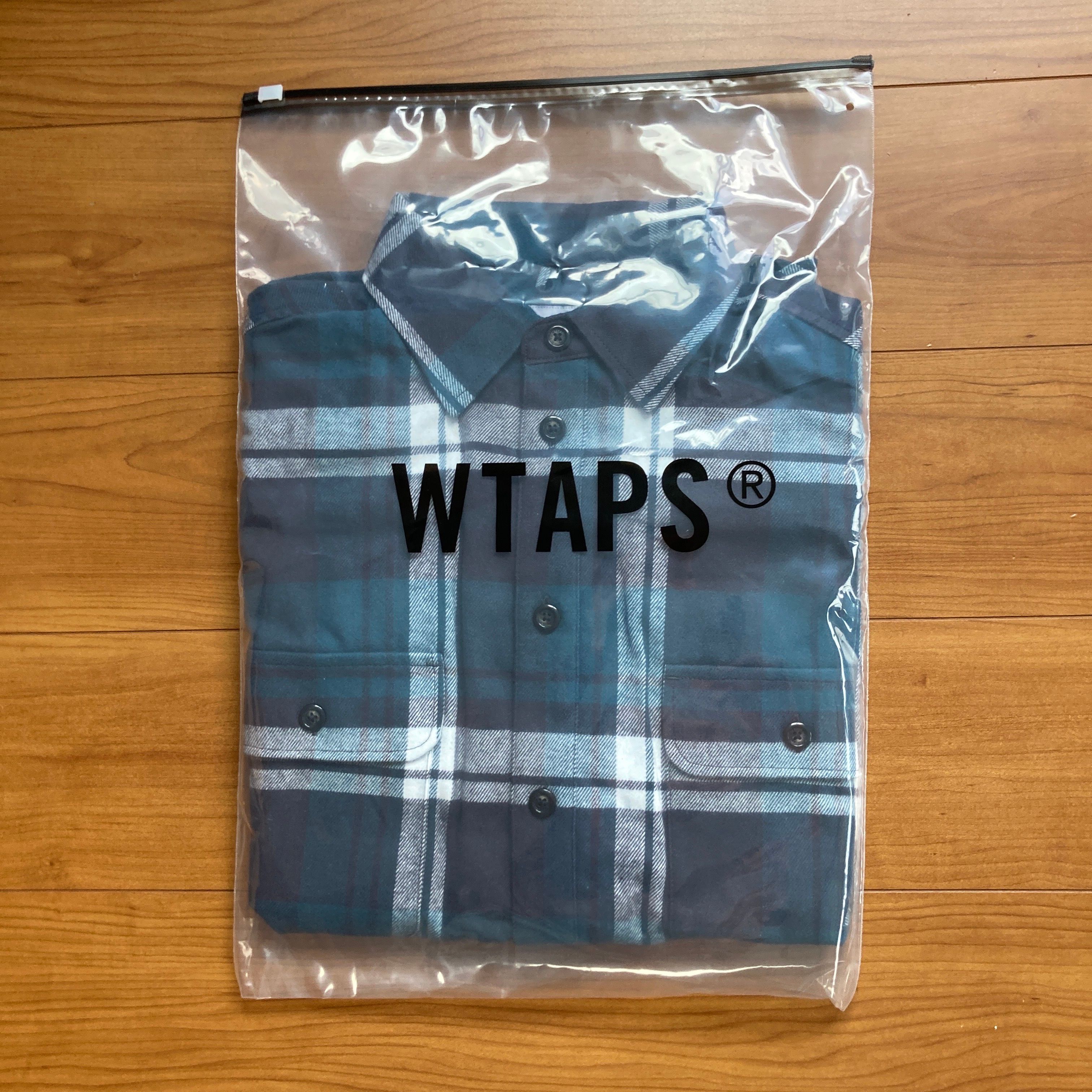 Wtaps WCPO 01 / LS / Cotton. Flannel. Textile "Green"