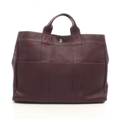 エルメス HERMES フールトゥMM トートバッグ バッグ レザー トゴ トゴ レザン □F刻印(2002年製造) レディース パープル系 【中古】