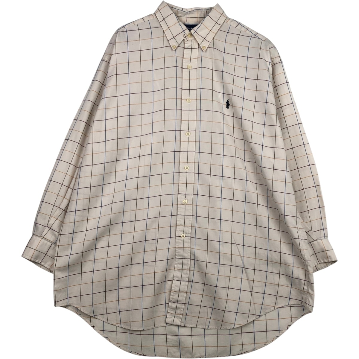 古着 ラルフローレン Ralph Lauren RALPH LAUREN GOLF TILDEN 長袖 ボタンダウンチェックシャツ メンズL相当/eaa635090