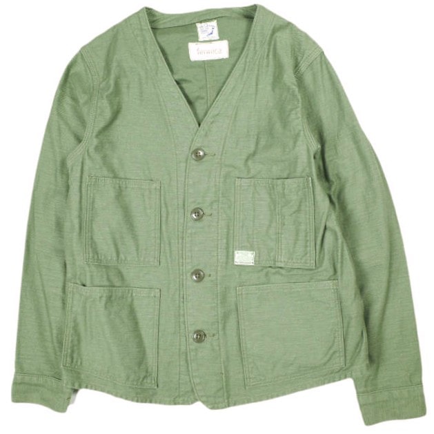 orslow x BEAMS fennica オアスロウ ビームスフェニカ 別注 日本製 Railroad jacket レイルロードジャケット 0 Olive ミリタリー ユーティリティ アウター g25906