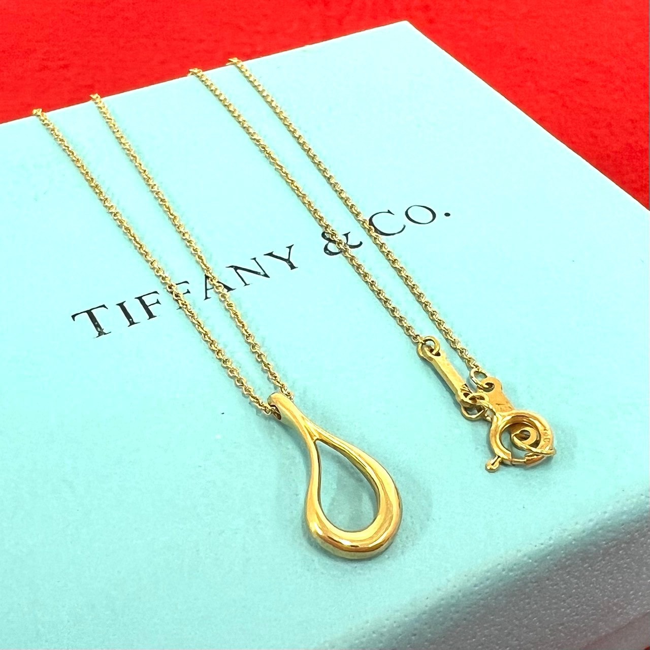 TIFFANY&Co. ティファニー オープンティアドロップ ネックレス K18イエローゴールド ネックレス ゴールド
 29829