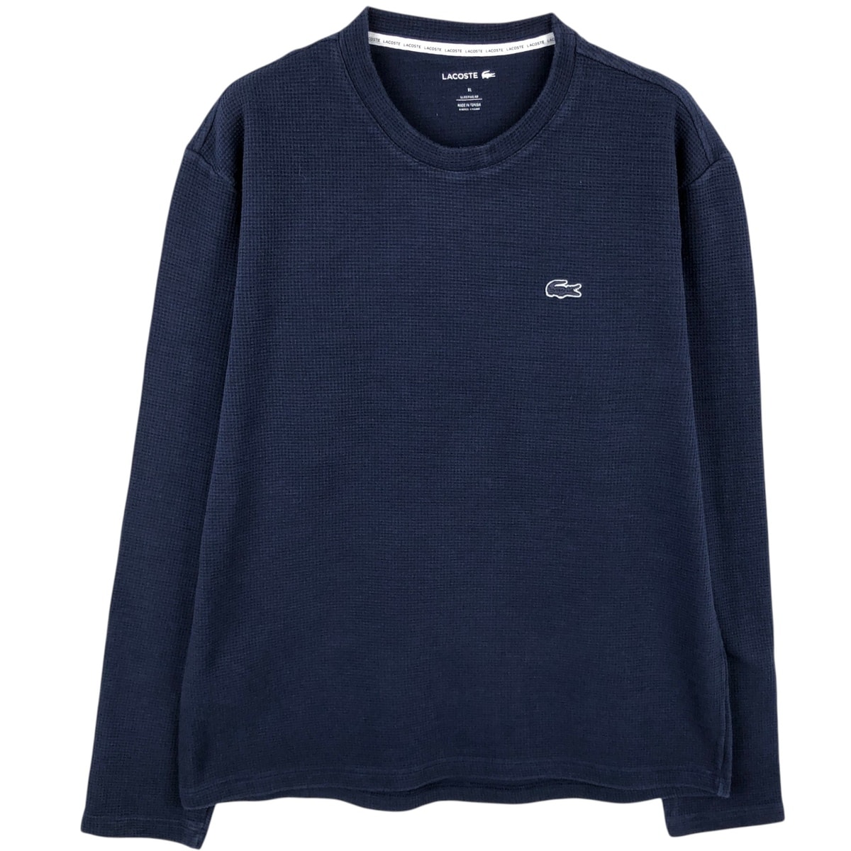古着 ラコステ LACOSTE SLEEPWEAR サーマルロンT ワッフル メンズXL相当/eaa652948