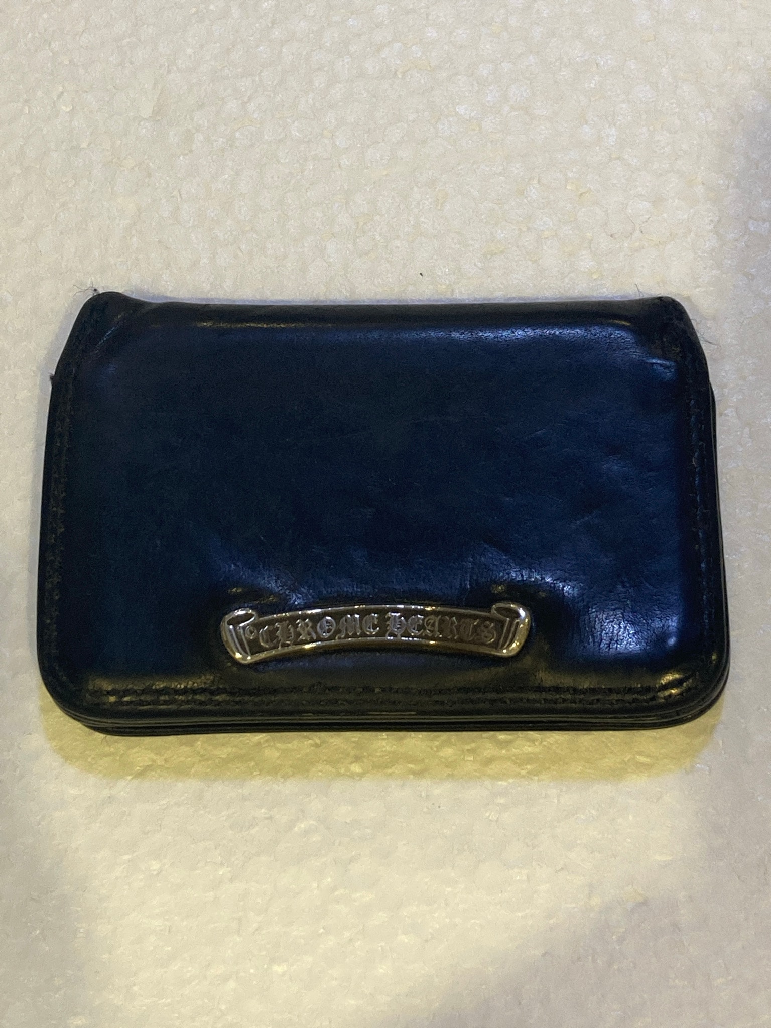 【原宿正規店/20年前購入】 CHROME HEARTS(クロムハーツ)レザー カードケース / 名刺入れ