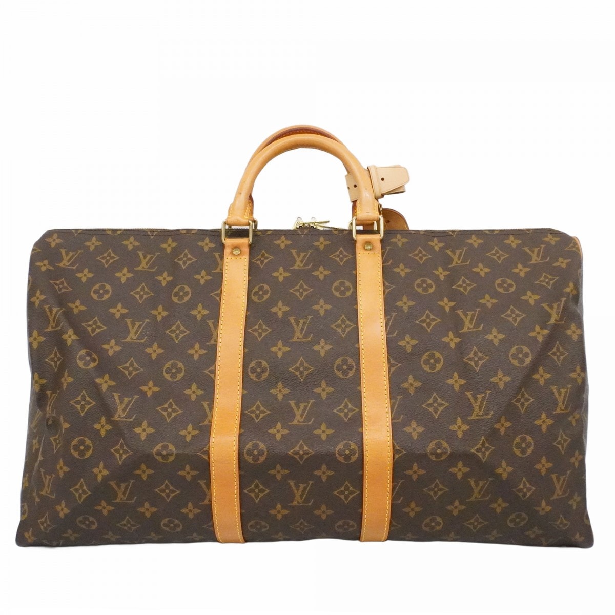 【6db0987】ルイヴィトン ボストンバッグ モノグラム キーポル55 M41424 ブラウン【中古】メンズ レディース ユニセックス