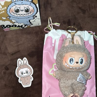 POP MART THE MONSTERS (LABUBU) Exciting Macaron Plush Series TOFFEE