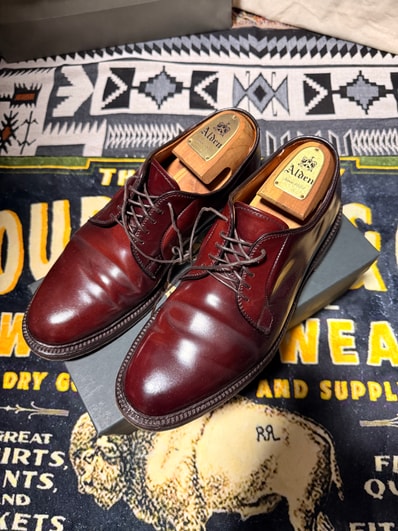 【完備品】Alden 990 US8D バーガンディ