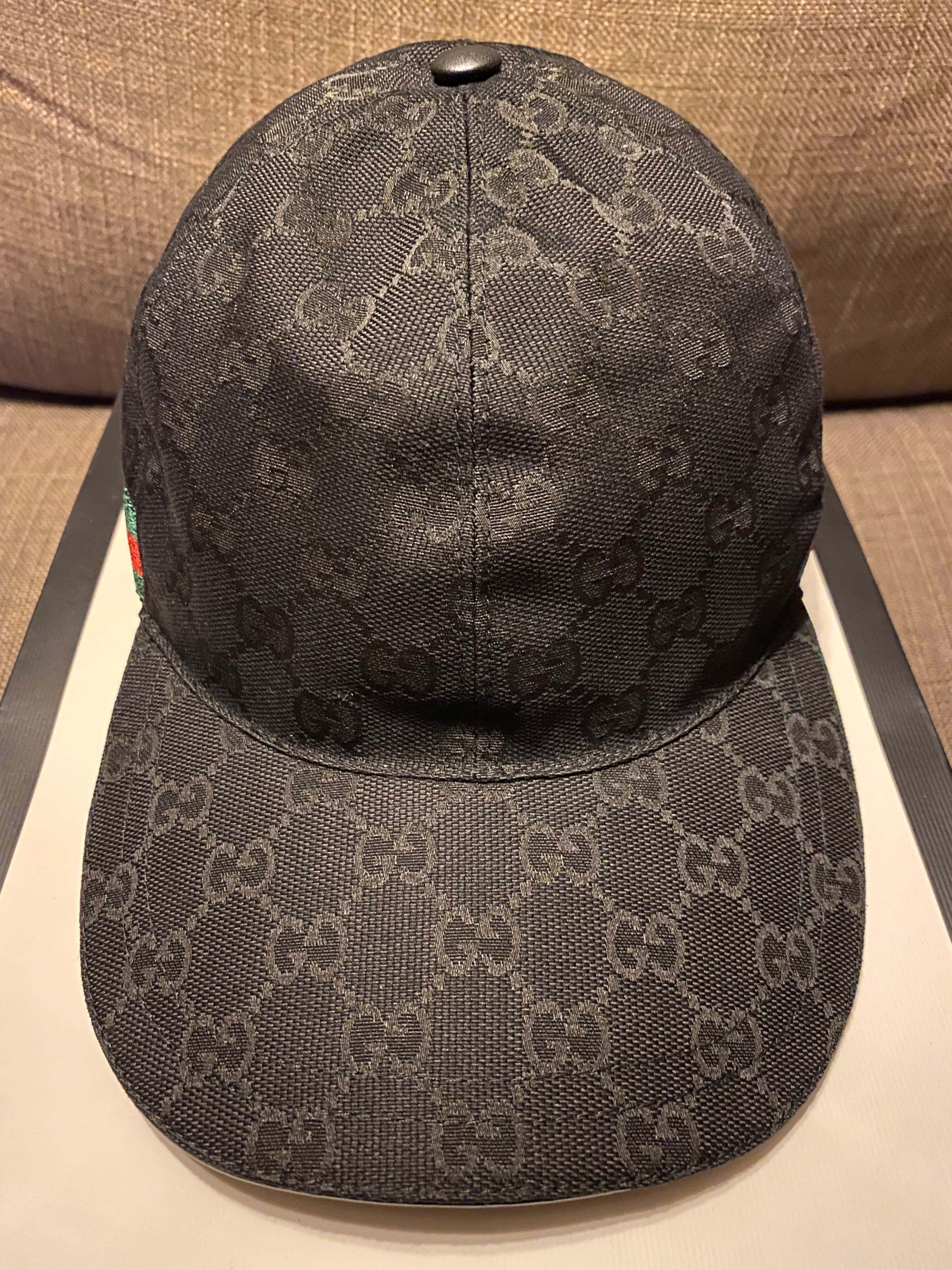 GUCCI Original GG Canvas Baseball Cap "Black"