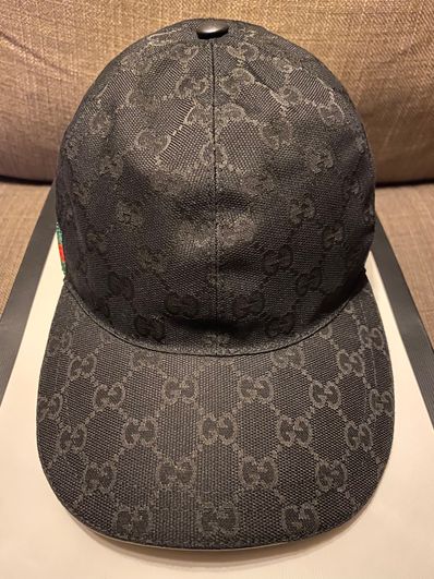 GUCCI Original GG Canvas Baseball Cap "Black"
