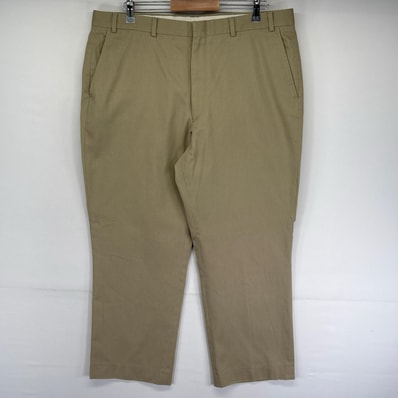 古着 90's/90年代 エルエルビーン L.L.Bean USA製 パンツ チノパン ジッパーフライ ストレート アウトドア W40 ベージュ系 メンズ