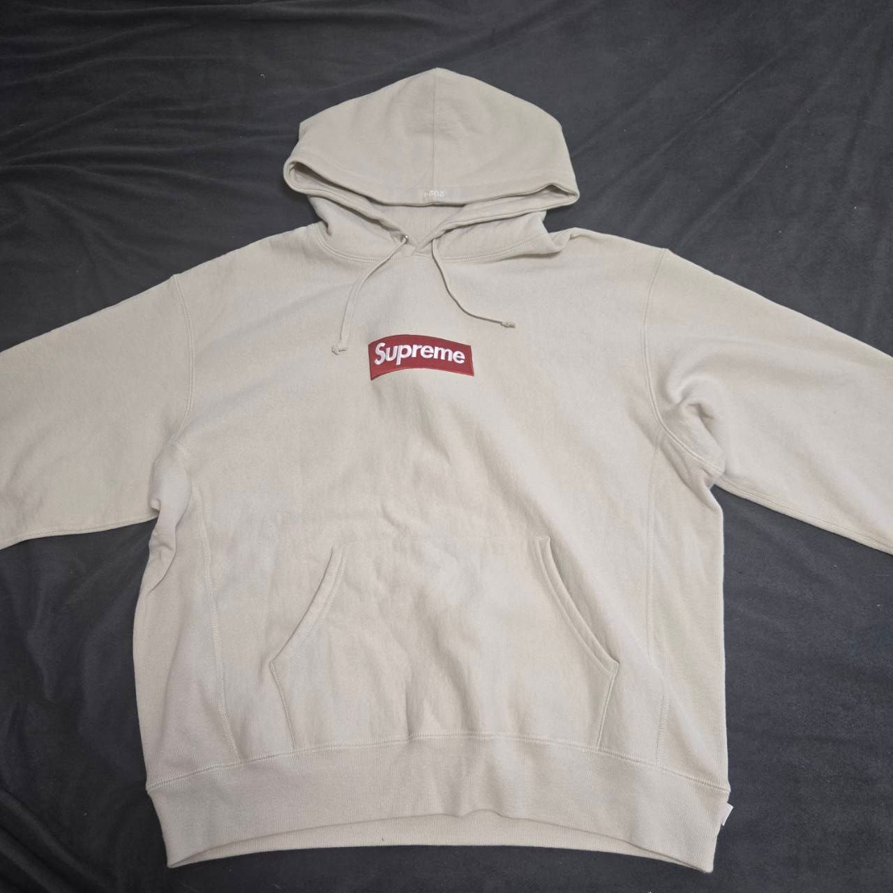 Supreme Box Logo Hooded Sweatshirt "Stone" (24FW)