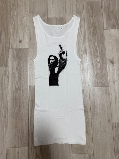 Chrome Hearts Richard Stark Print Tank Top "White/Black"