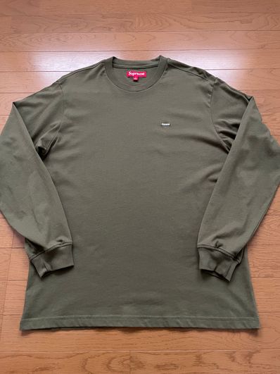Supreme Small Box L/S Tee "Light Olive"(23FW)