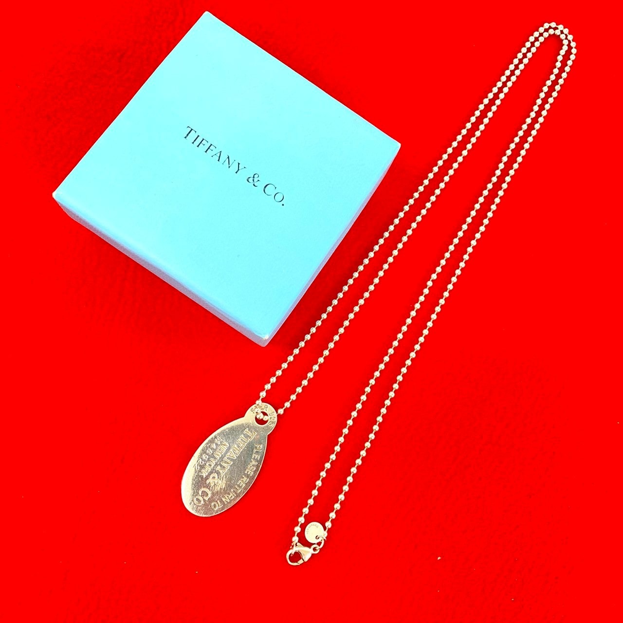 TIFFANY&Co. ティファニー リターントゥ オーバルタグ ネックレス シルバー925 ネックレス シルバー
 98582