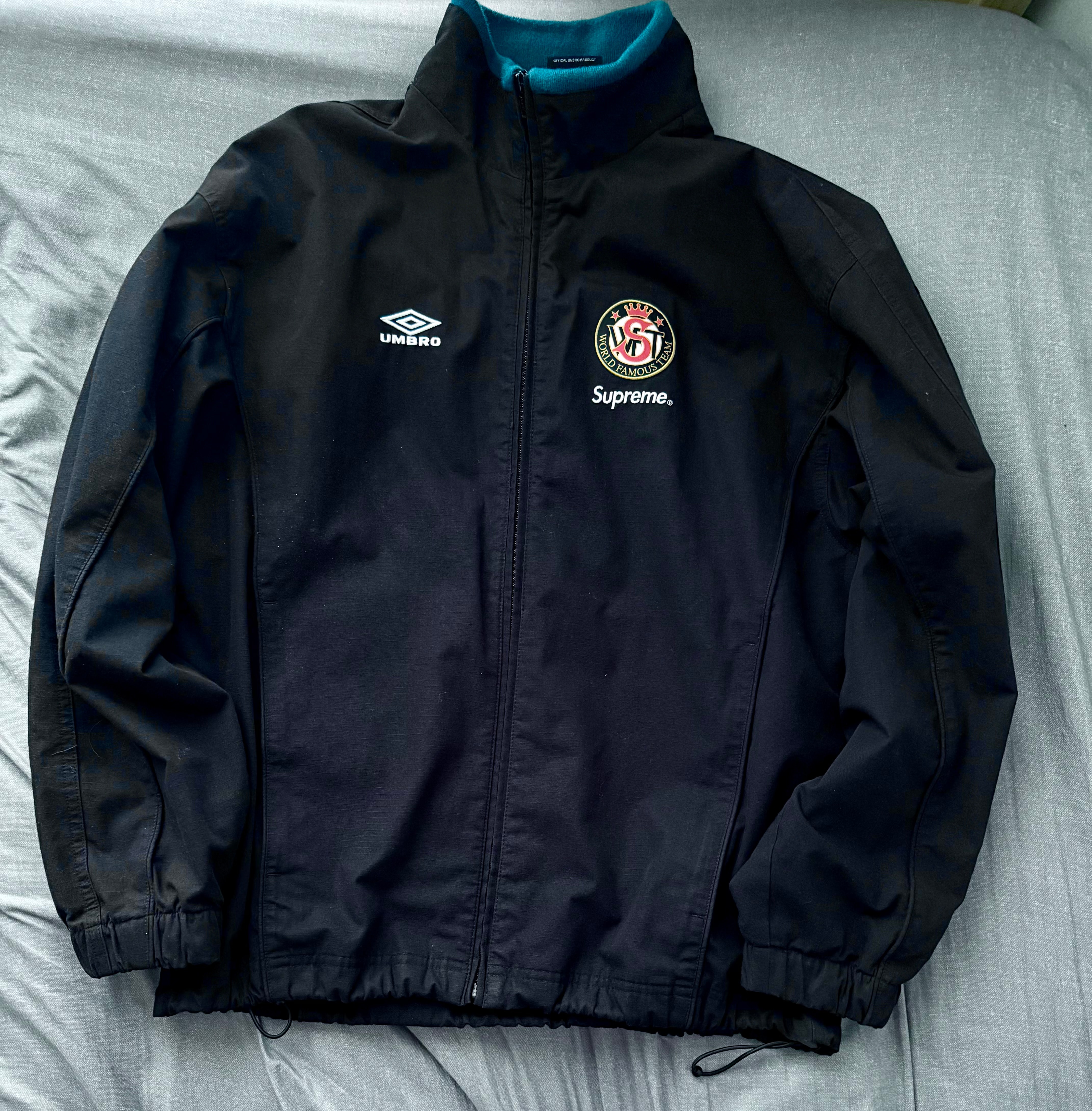 Supreme x Umbro Cotton Ripstop Track Jacket "Black"
