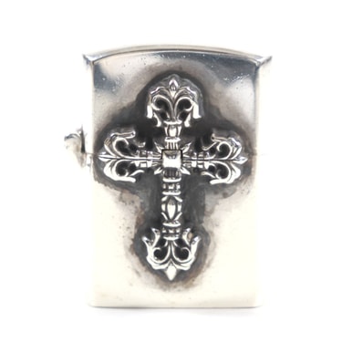 Chrome Hearts Zippo Lighter Case / Philigree Cross "Silver"