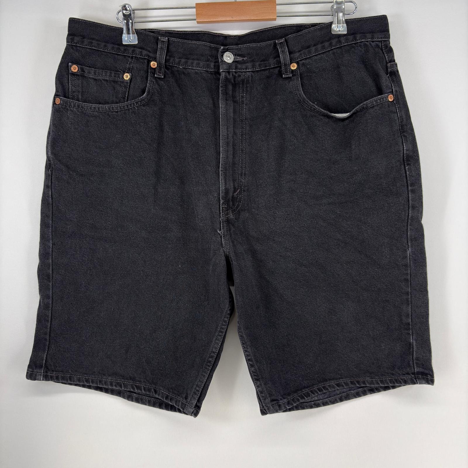 古着 リーバイス Levi's デニム ショートパンツ ストレート ジップ 大きいサイズ 505 ハーフパンツ ジーパン w40 ブラック メンズ