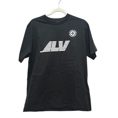 ルイヴィトン LOUIS VUITTON ウォッシュドプリンテッド RM251M NPG HSY98W 25SS アパレル トップス クルーネック 半袖Tシャツ コットン ブラウン