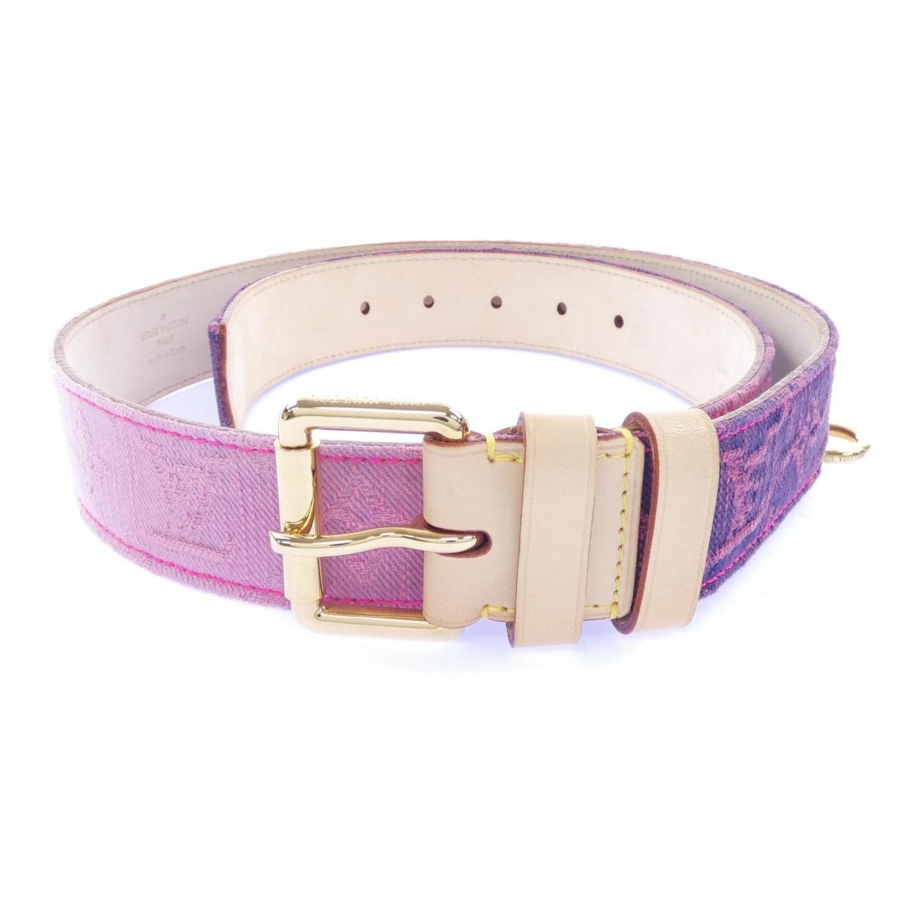 ルイヴィトン LOUIS VUITTON サンチュール デニム ブリーチ M9852 BELT
