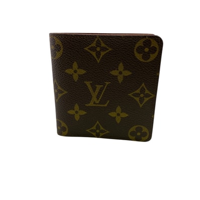 ルイヴィトン LOUIS VUITTON 札入れ モノグラム ポルト ビエ カルト ブルー ヴィンテージ 二つ折り 札入れ カードケース パスケース M60905 ブラウン