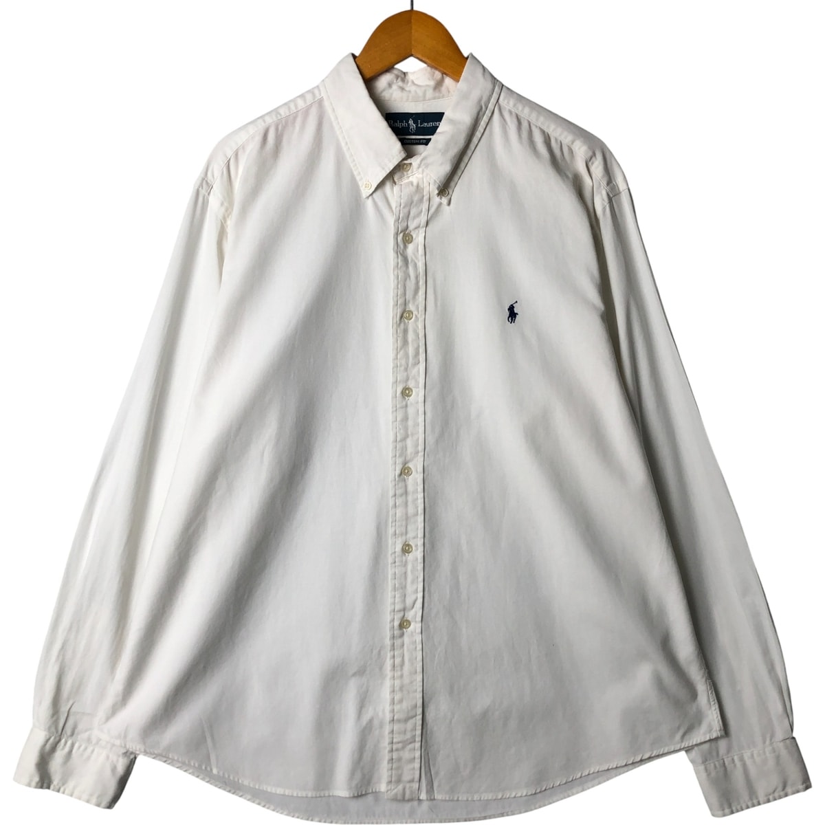 古着 ラルフローレン Ralph Lauren CUSTOM FIT 長袖 ボタンダウンシャツ メンズXL相当/eaa584531
