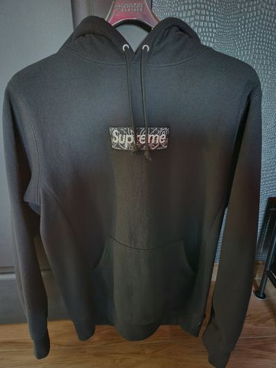 Supreme Bandana Box Logo Hooded Sweatshirt "Black"