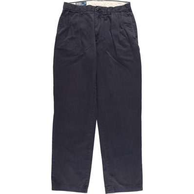 古着 ラルフローレン Ralph Lauren POLO by Ralph Lauren ツータック チノパンツ メンズw32相当/eaa532140