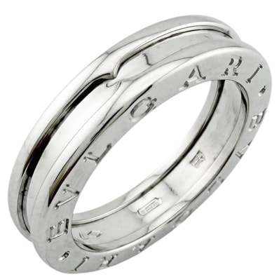 ブルガリ ビーゼロワン 1バンド リング 指輪 13.5号 18金 K18ホワイトゴールド レディース BVLGARI 中古