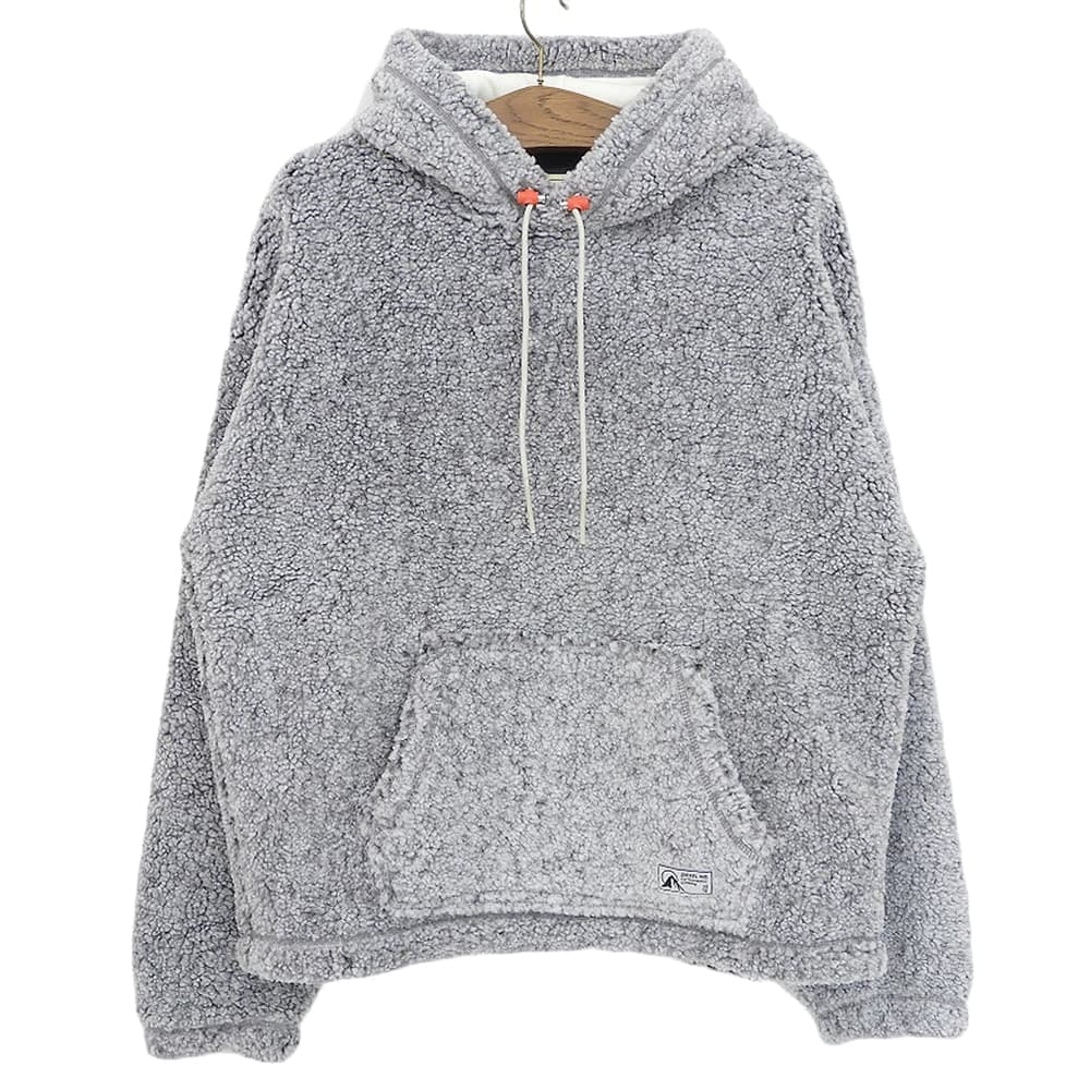 ディーゼル 美品 S-UMMEREDDY ボア フーディ トップス メンズ グレー XL XL