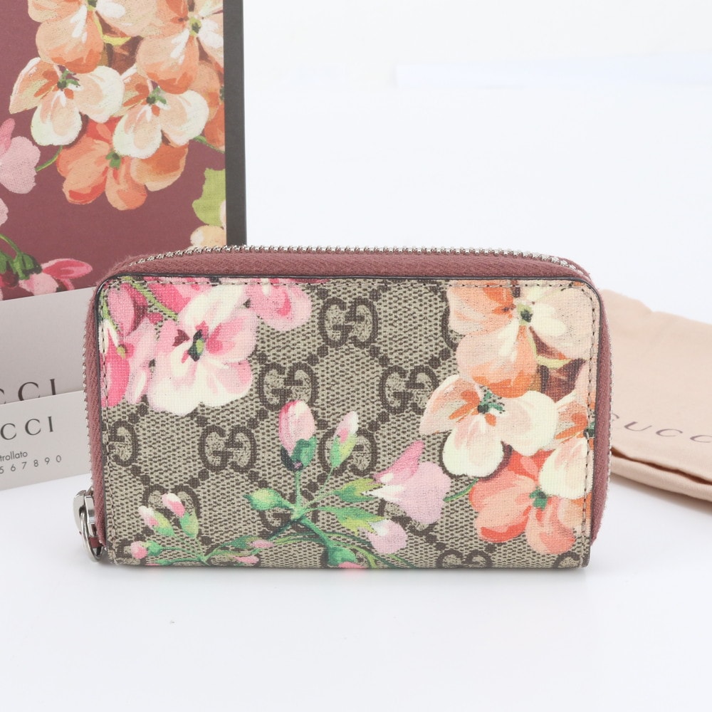 ■極美品 グッチ GGブルームス 421310 カードケース