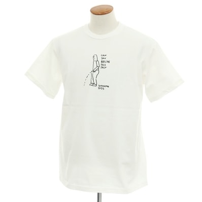 【中古】シュプリーム Supreme 2025年春夏 Piss Tee コットン クルーネック 半袖Tシャツ ホワイト【サイズM】【メンズ】