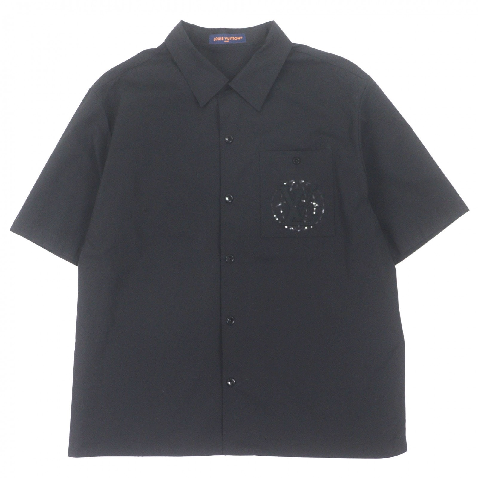 極美品 ルイヴィトン 半袖シャツ ブラック メンズ 4L