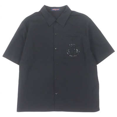 極美品 ルイヴィトン 半袖シャツ ブラック メンズ 4L