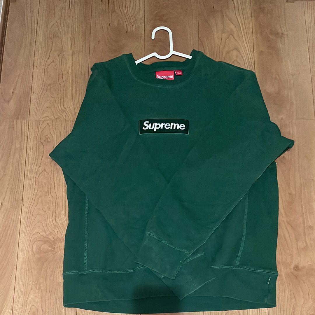 Supreme Box Logo Crewneck Sweatshirt "Green" (18FW)