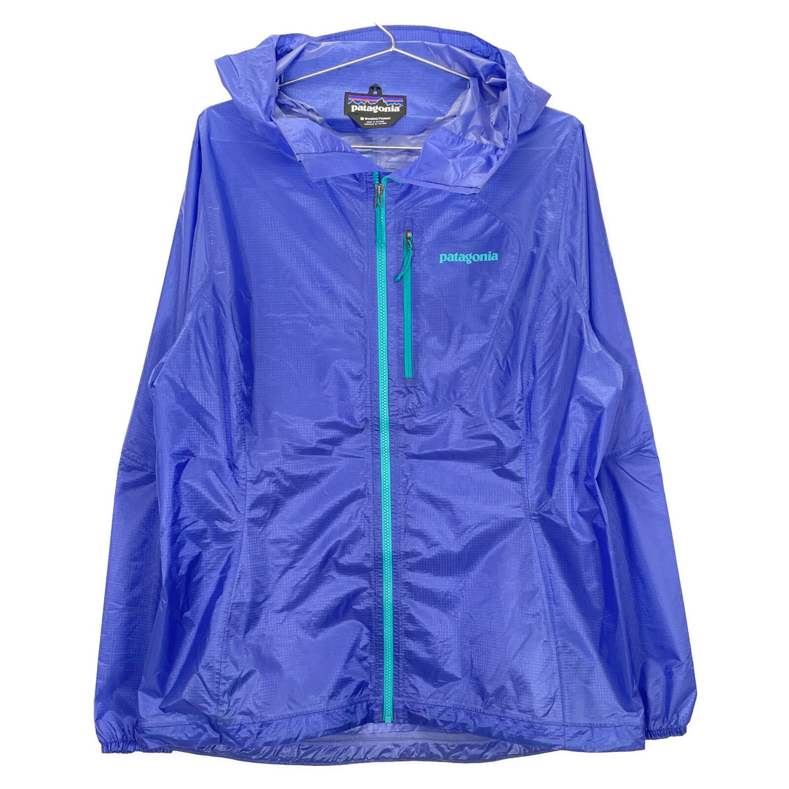 パタゴニア フーディニ ジャケット パープル M青×赤ファスナー 【公式