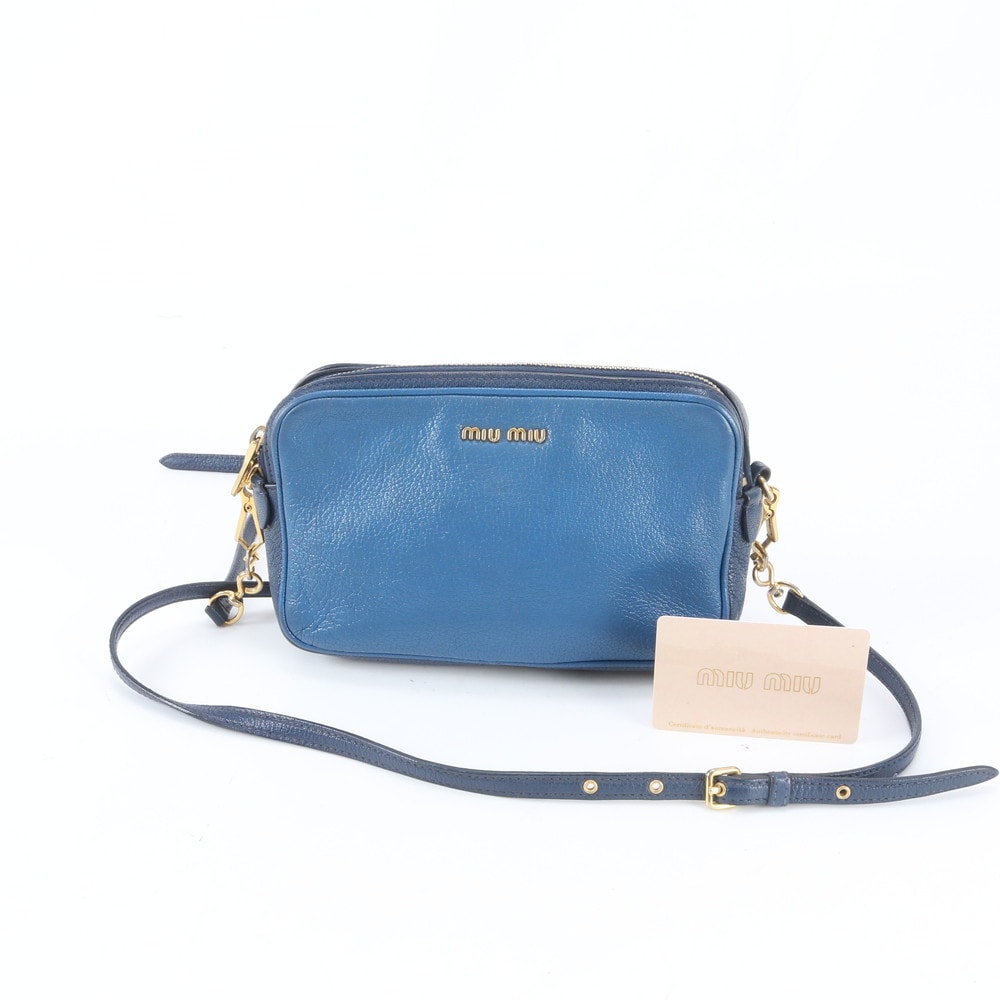 ■美品 ミュウミュウRT0539 ショルダーバッグ レザー