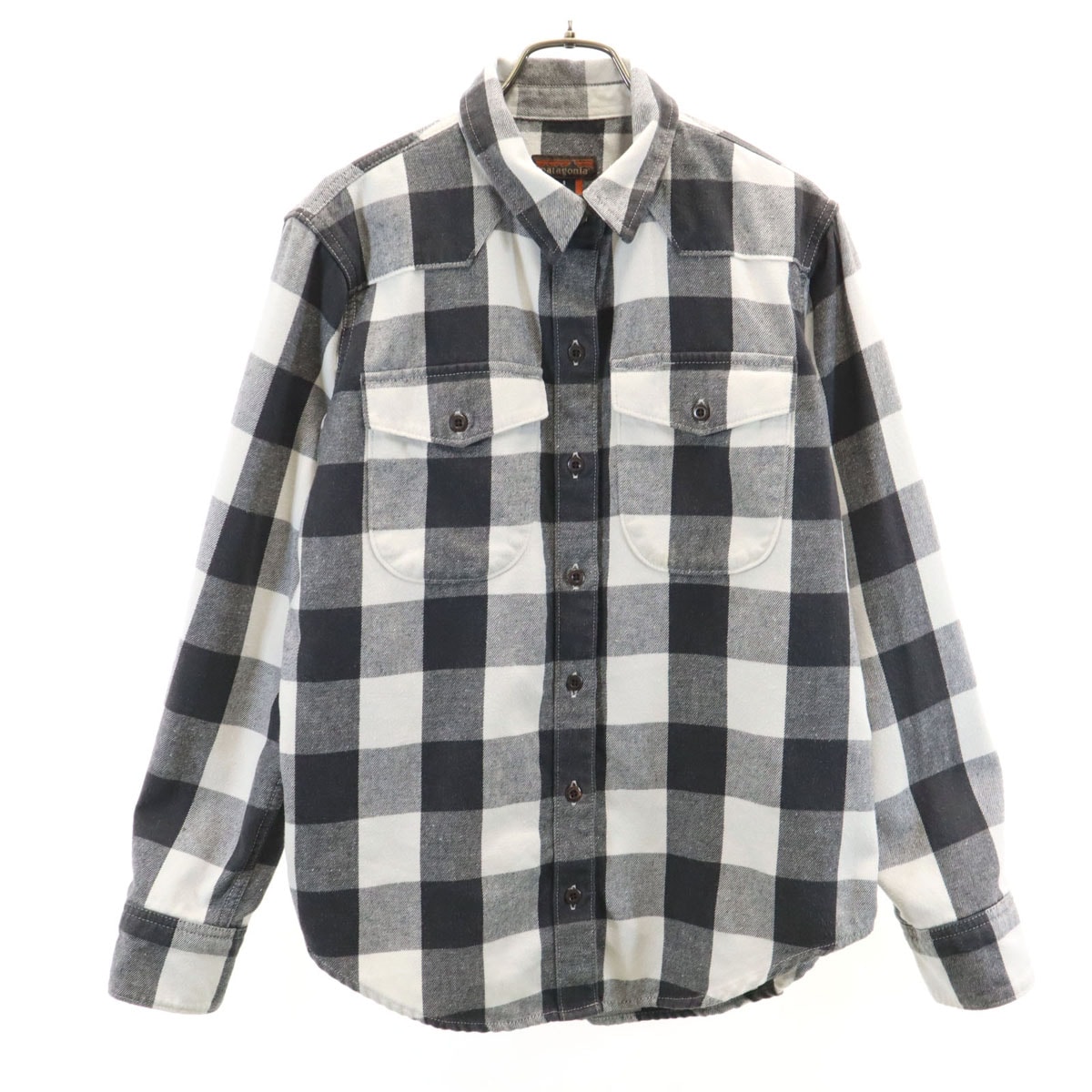 patagonia パタゴニア チェック柄 長袖 ファリアーズ シャツ S ホワイト 53326FA22 アウトドア