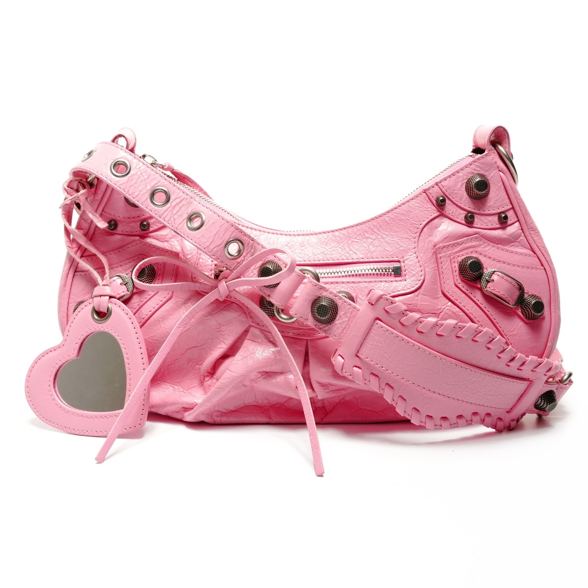 バレンシアガ BALENCIAGA ル カゴール S ジャイアント レザー ショルダーバッグ【中古】