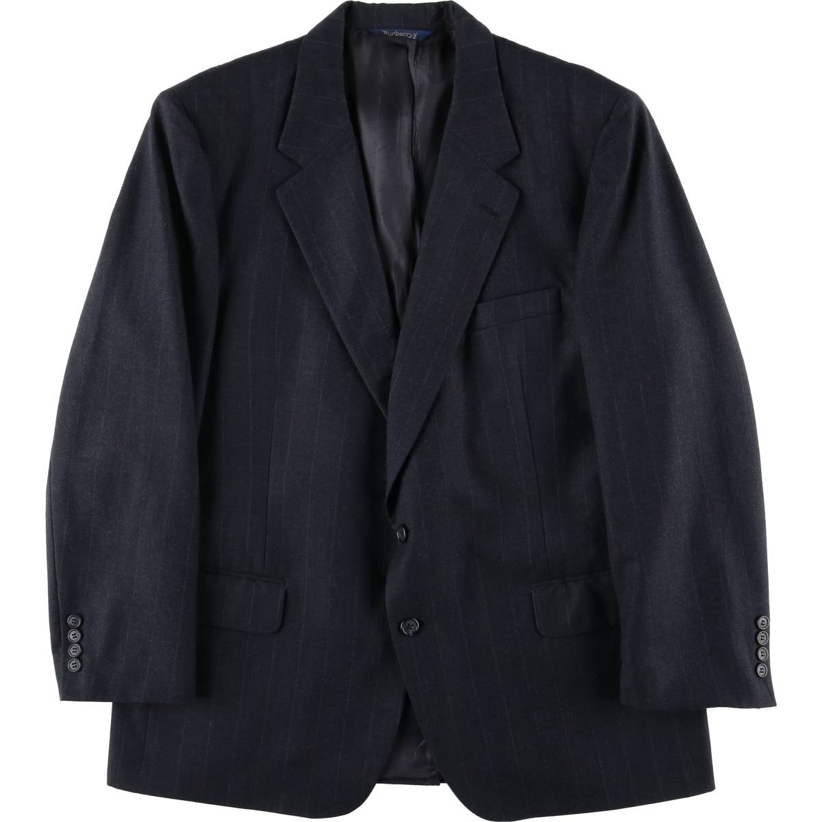 古着 80~90年代 バーバリー Burberry's ストライプ柄 ウールテーラードジャケット USA製 メンズL相当 ヴィンテージ/evb030504
