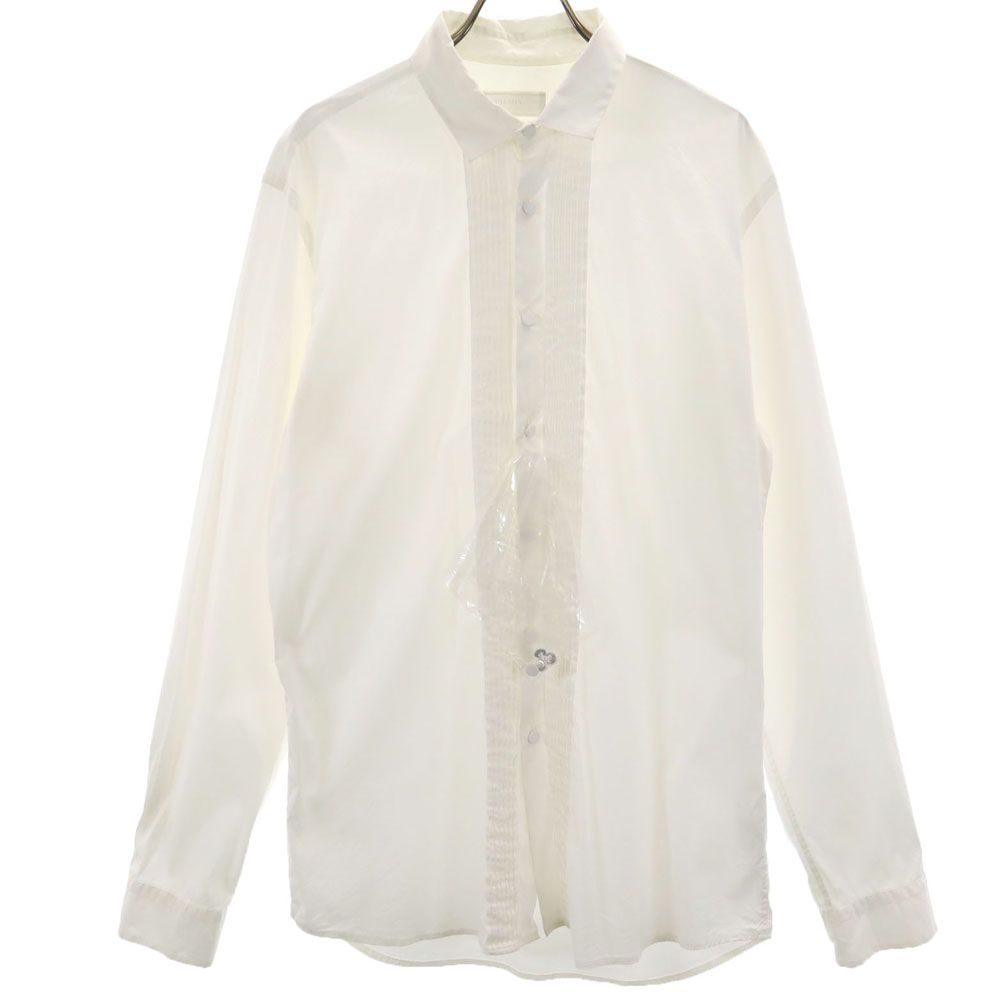PRADA 2007年モデル 長袖 フリル ボタンダウンシャツ