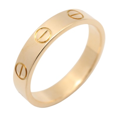 カルティエ CARTIER ミニラブリング リング・指輪 ジュエリー K18(イエローゴールド) メンズ レディース ゴールド系 B4085000 【中古】