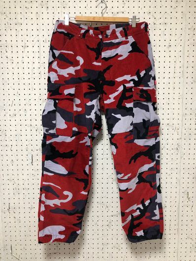 Supreme / Nike Arc Corduroy Cargo Pant "Red Camo"
