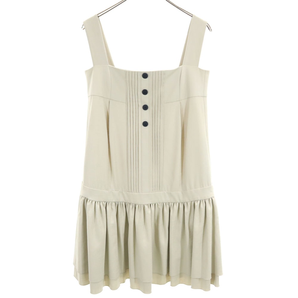 FOXEY NEW YORK フォクシーニューヨーク 日本製 キャミワンピース 38 グレージュ